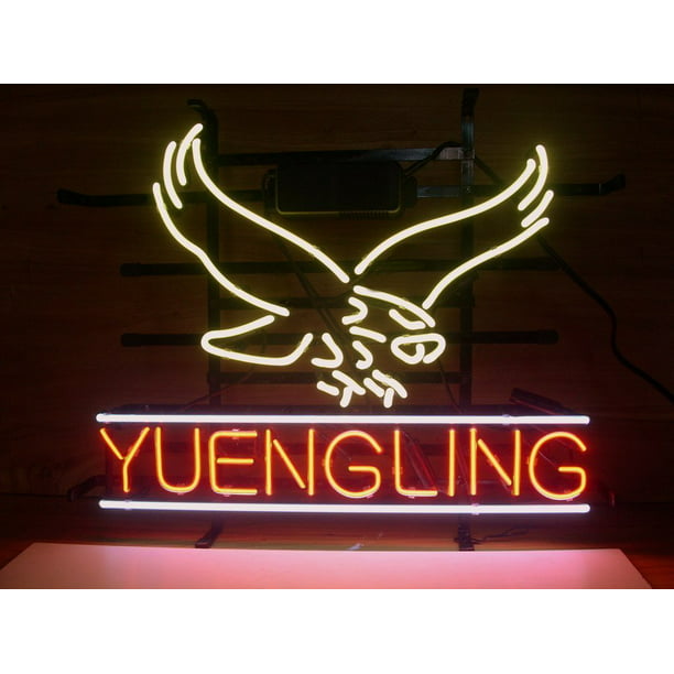 Desung Brand New 20x16 Yuengling Lager Neon Sign Beer Bar Pub Man Cave Business Glass Neon Lamp Light DB299 Various sizes 